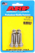 ARP 611-1250 Stainless Steel Hex Head Bolt Kit, 1/4-20 Thread, 1.25 Inch Length, 12-Point Head, Polished Finish, Set of 5