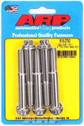ARP 613-2750 Stainless Steel Bolt Kit with 3/8-16 Thread, 2.75 Inch Length, 12-Point Head, Polished Finish, Set of 5
