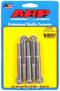ARP 613-3000 Stainless Steel Bolt Kit, 3/8-16 Thread, 3 Inch Length, 12-Point Head, Polished Finish, Set of 5