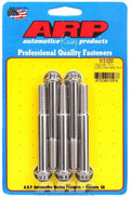 ARP 613-3250 Stainless Steel Bolt Kit with 3/8-16 Thread, 3.25 Inch Length, 12-Point Head, Polished Finish, Set of 5