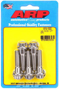 ARP 615-1500 Stainless Steel Bolt Kit, 3/8-16 Thread, 1.5 Inch Length, 12-Point Head, Polished Finish, Set of 5