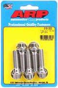 ARP 616-1500 Stainless Steel Bolt Kit, 7/16-14 Thread, 1.5 Inch Length, 12-Point Head, Polished Finish, Set of 5