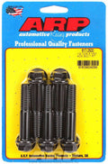 ARP Bolt Kit 617-2500 1/2-13 x 2.5 Inch Chromoly Hex Head Bolts, Black Oxide Finish, Set of 5