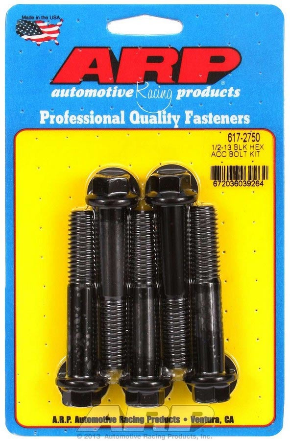 ARP 617-2750 1/2-13 x 2.75-Inch Chromoly Hex Head Bolt Set