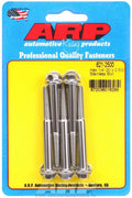 ARP 621-2500 Stainless Steel Bolt Kit, 1/4-20 Thread, 2.5 Inches Long, 5/16 Inch Hex Head, Polished Finish, Set of 5