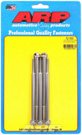 ARP 621-4500 Stainless Steel Bolt Kit with 1/4-20 Inch Thread, 4.5 Inch Length, 5/16 Inch Hex Head, Polished Finish, Set of 5