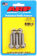 ARP 622-1250 Stainless Steel Bolt Kit, 5/16-18 Thread, 1.25 Inch Length, 3/8 Inch Hex Head, Polished Finish, Set of 5
