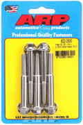ARP 622-2500 Stainless Steel Bolt Kit, 5/16-18 Thread, 2.5 Inch Length, 3/8 Inch Hex Head, Set of 5