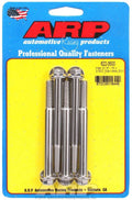 ARP 622-3500 Stainless Steel Bolt Kit, 5/16-18 Thread, 3.5 Inch Length, 3/8 Inch Hex Head, Set of 5