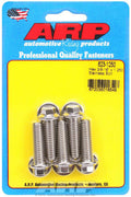 ARP 623-1250 Stainless Steel Hex Head Bolt Kit, 3/8-16 Thread, 1.25 Inches Long, Polished Finish, Set of 5