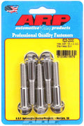 ARP 623-2000 Stainless Steel Bolt Kit with 3/8-16 Threads, 2 Inch Length, Polished Finish, Set of 5