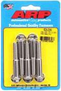 ARP 623-2250 Stainless Steel Bolt Kit, 3/8-16 Thread, 2.25 Inch Length, Polished Finish, 6-Point Head, Set of 5