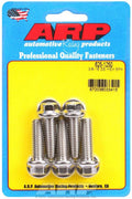 ARP Stainless Steel Bolt Kit 3/8-16 x 1.25 Inches Polished Hex Head Set of 5
