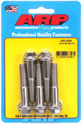 ARP 625-2000 Stainless Steel Bolt Kit, 3/8-16 Thread, 2 Inch Length, Polished Finish, Set of 5