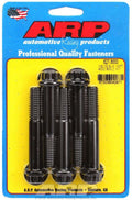 ARP 627-3000 1/2-13 x 3 Inch Threaded Bolts Set of 5 Black Oxide Chromoly