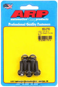 ARP 650-0750 Bolt Kit, 1/4-20 Thread, 3/4 Inch Length, 5/16 Inch Hex Head, Chromoly Steel, Black Oxide Finish, Set of 5