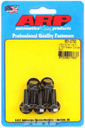 ARP 651-0750 Bolt Kit with 5/16-18 Thread, 0.75 Inch Length, 3/8 Inch Hex Head, Chromoly, Black Oxide Finish, Set of 5