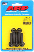 ARP 651-1250 Bolt Kit with 5/16-18 Thread, 1.25 Inch Length, Black Oxide Finish, 3/8 Inch Hex Head, Chromoly Steel, Pack of 5