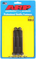 ARP 651-3750 Bolt Kit, 5/16-18 Thread, 3.75 Inch Length, 3/8 Inch Hex Head, Chromoly Steel, Black Oxide Finish, Set of 5
