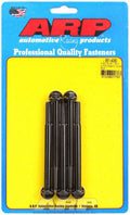 ARP 651-4000 Bolt Kit, 5/16-18 Thread, 4 Inch Length, 3/8 Inch Hex Head, Chromoly, Black Oxide Finish, Set of 5