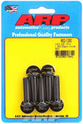 ARP 652-1250 Bolt Kit with 3/8-16 Thread, 1.25 Inch Length, Black Oxide Finish, Hex Head, Set of 5