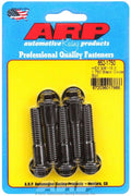 ARP 652-1750 Bolt Kit, 3/8-16 Thread, 1.75 Inch Length, Chromoly Steel, Black Oxide Finish, Set of 5