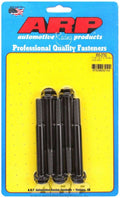 ARP 655-3750 Bolt Kit, 7/16-14 Inch Thread, 3.75 Inch Length, 1/2 Inch Hex Head, Chromoly Steel, Black Oxide Finish, Set of 5