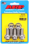 ARP 656-1000 Stainless Steel Bolt Kit 1/2-13 x 1 Inch, 12-Point Head, Polished Finish, Set of 5