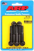 ARP 661-1007 8mm x 1.25 Inch Thread Chromoly Bolts with Black Oxide Finish, 50mm Length, 10mm Hex Head, Set of 5