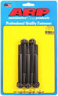 ARP 672-1012 Bolt Kit, 10 mm x 1.50 Thread, 100 mm Length, 12-Point Head, Chromoly Steel, Black Oxide Finish, Set of 5
