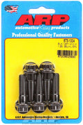 ARP 673-1004 Bolt Kit, 10mm x 1.25 Thread, 35mm Length, 12 Point Head, Chromoly Steel, Black Oxide Finish, Set of 5