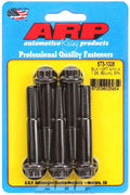 ARP 673-1008 Bolt Kit, 10 mm x 1.25 Thread, 60 mm Length, 12-Point Head, Chromoly Steel, Black Oxide Finish, Set of 5