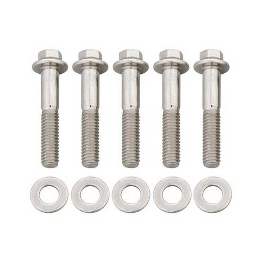 ARP 722-1250 Stainless Steel Bolt Kit, 5/16-24 Thread, 1.25 Inch Length, 3/8 Inch Hex Head, Polished Finish, Set of 5