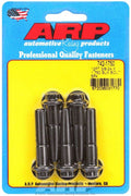 ARP 742-1750 Bolt Kit, 3/8-24 Thread, 1.75 Inch Length, 12 Point Black Oxide Chromoly, Set of 5