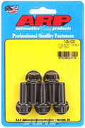 ARP Bolt Kit 743-1000, 7/16-20 Thread, 1 Inch Length, 12-Point Head, Chromoly with Black Oxide Finish, Set of 5