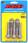 ARP 755-2250 Stainless Steel Bolt Kit with 1/2-20 Thread, 2.25 Inch Length, 12-Point Head, Polished Finish, Set of 5