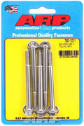 ARP Stainless Steel Bolt Kit 6mm x 1.00 x 70mm with 8mm Hex Head, Set of 5