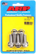 ARP 762-1002 Stainless Steel Hex Head Bolts, 10mm x 1.50 Thread, 25mm Length, Polished Finish, Set of 5