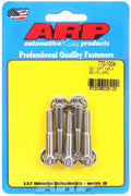 ARP 770-1004 Stainless Steel Bolt Kit, 6mm x 1.00 Thread, 35mm Length, 12-Point Head, Polished Finish, Set of 5