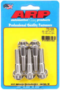 ARP 772-1005 Stainless Steel Bolt Kit, 10 mm x 1.50 Thread, 40 mm Length, 12 Point Head, Polished Finish, Set of 5