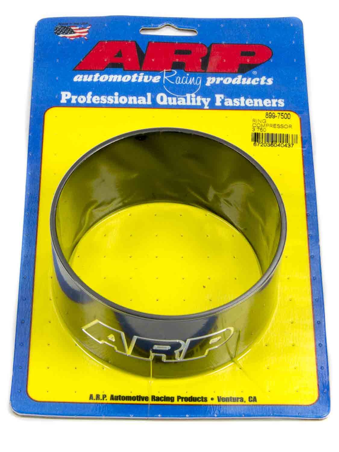 ARP 899-7500 Tapered Piston Ring Compressor for 3.750 Inch Bore Aluminum Black Anodized