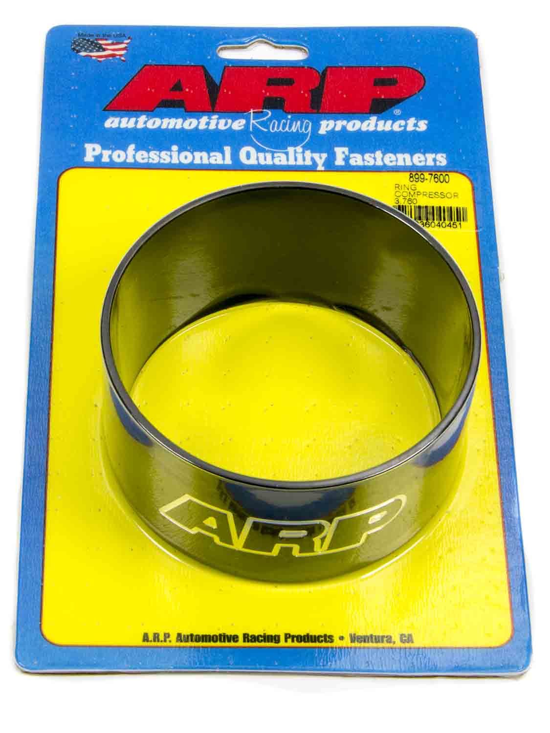 ARP 899-7600 Piston Ring Compressor for 3.760 Inch Bore, Tapered Aluminum Design