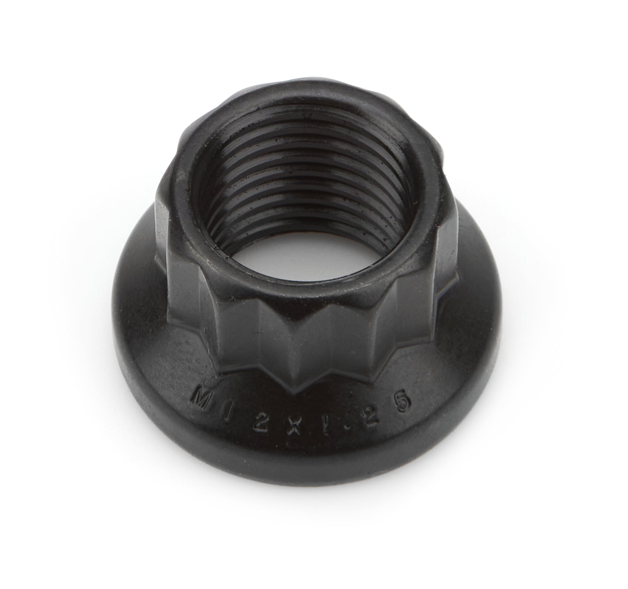 ARP AUN12-2 M12x1.25 Threaded Nut with 12 Point Head in Black Oxide, Chromoly Steel