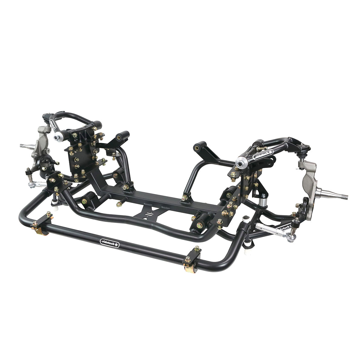 RideTech 12312799 Front Suspension Kit for Ford F100 1965-1979 with Steel Control Arms and Black Powder Coat Finish