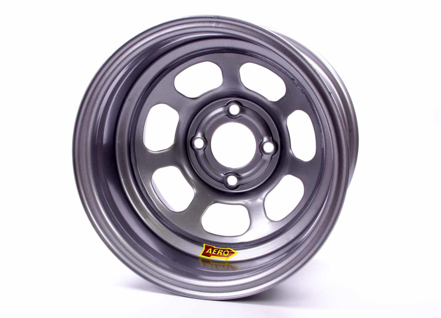 AERO RACE WHEELS 30-084520 13x8 Inch Steel Wheel with Silver Powder Coat and 4.50 Bolt Pattern