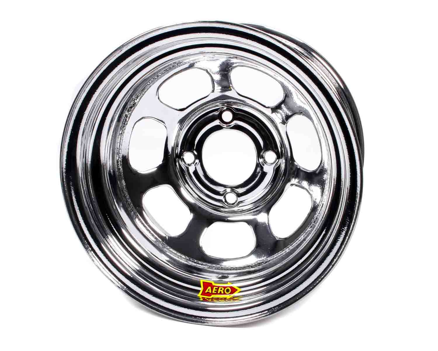 AERO RACE WHEELS 30-284220 13x8 Inch Chrome Steel Wheel with 2 Inch Backspace and 4.25 Inch Bolt Pattern