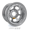 Aero Race Wheels 33-084520S 13x8 Beadlock Steel Wheel with Silver Powder Coat, 4.50 Bolt Pattern