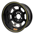 Aero Race Wheels 50-174540 15x7 Inch Black Powder Coat Steel Wheel with 4 Inch Backspace and 5x4.50 Bolt Pattern