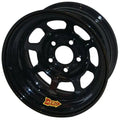 Aero Race Wheels 50-185030 15x8 Inch Steel Wheel with 3-Inch Backspace and 5x5 Bolt Pattern, Black Powder Coat Finish