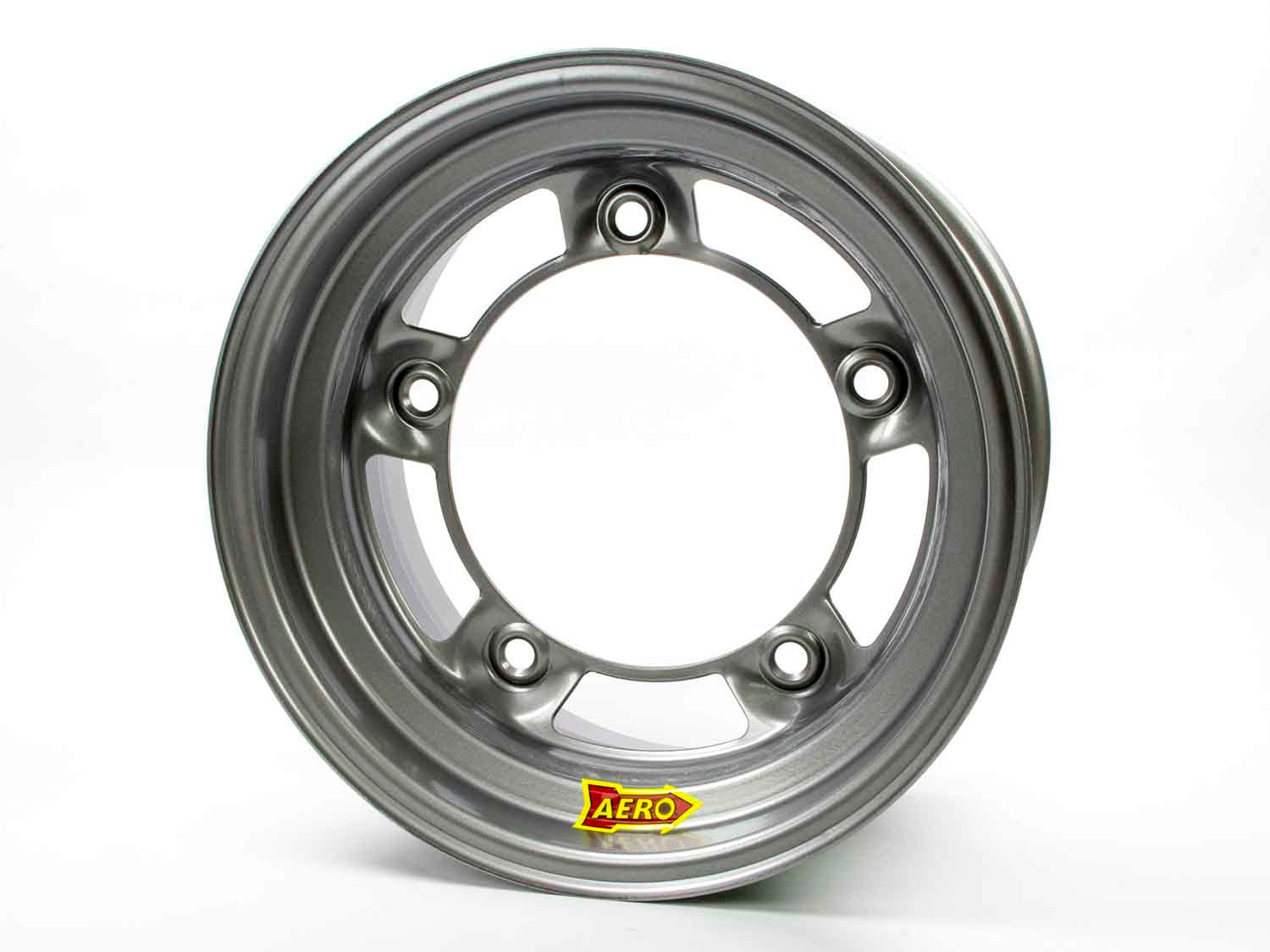 Aero Race Wheels 51-080550 15x8 Inch Steel Wheel with Silver Powder Coat Finish and 5-Lug Wide 5 Bolt Pattern